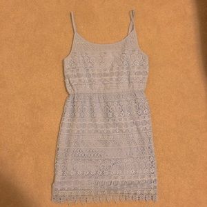 💜H&M Light Blue Mini Lace Patterned Dress